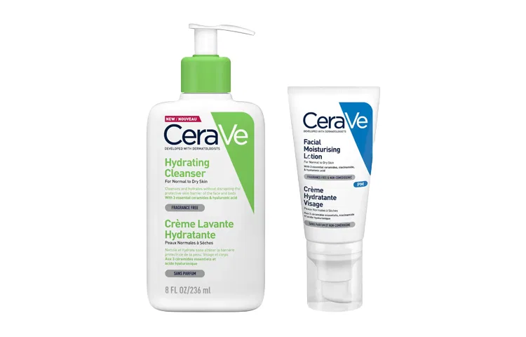 Набор для ухода за кожей Hydrating Facial Cleanser Lotion Set CeraVe