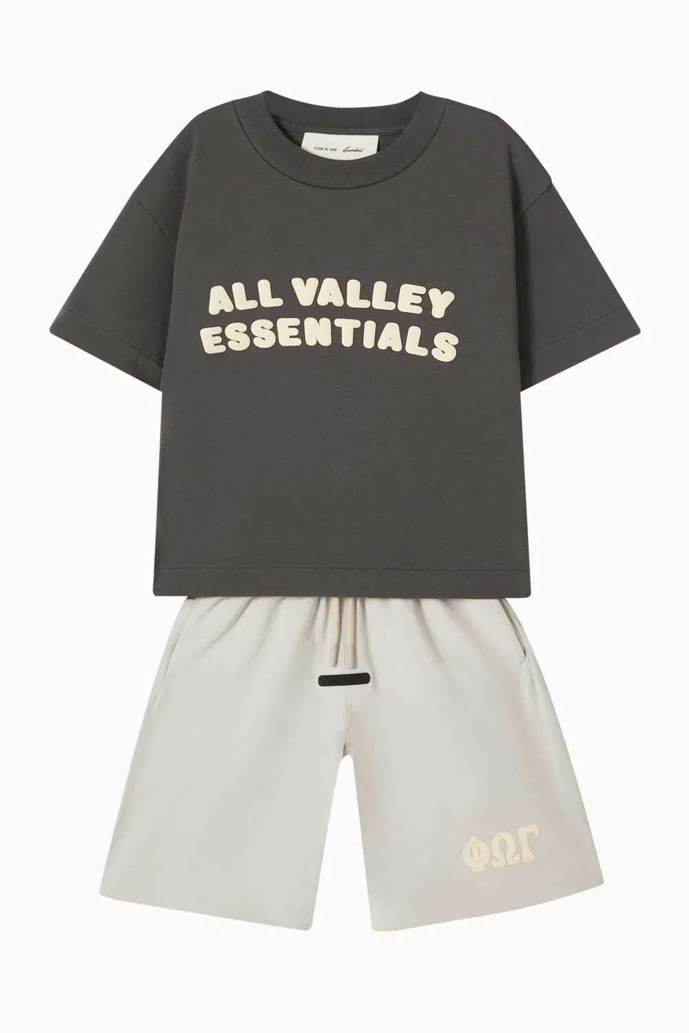 Шорты из футера 90's Fear of God Essentials, синий — фото 2