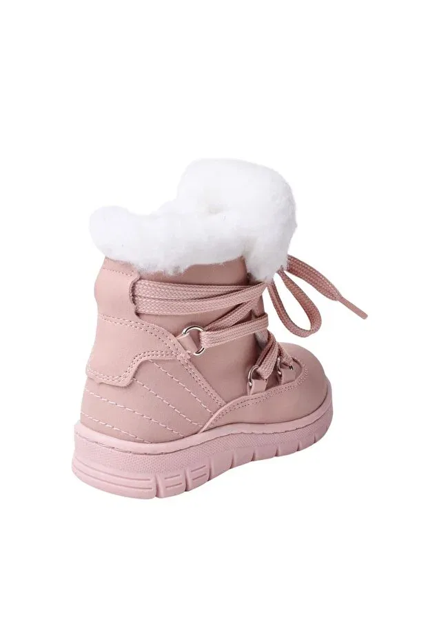 Детские ботинки для девочек с принтом Kappa powder kids boots Vicco, Pink — фото 4