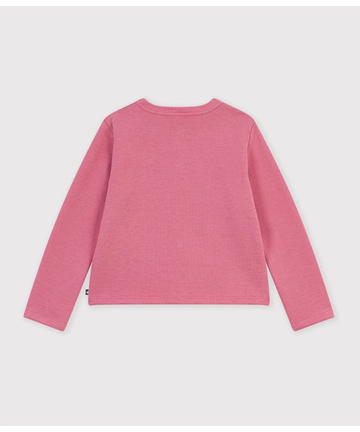 Детский кардиган из футера с принтом PETIT BATEAU, Розовый — фото 3