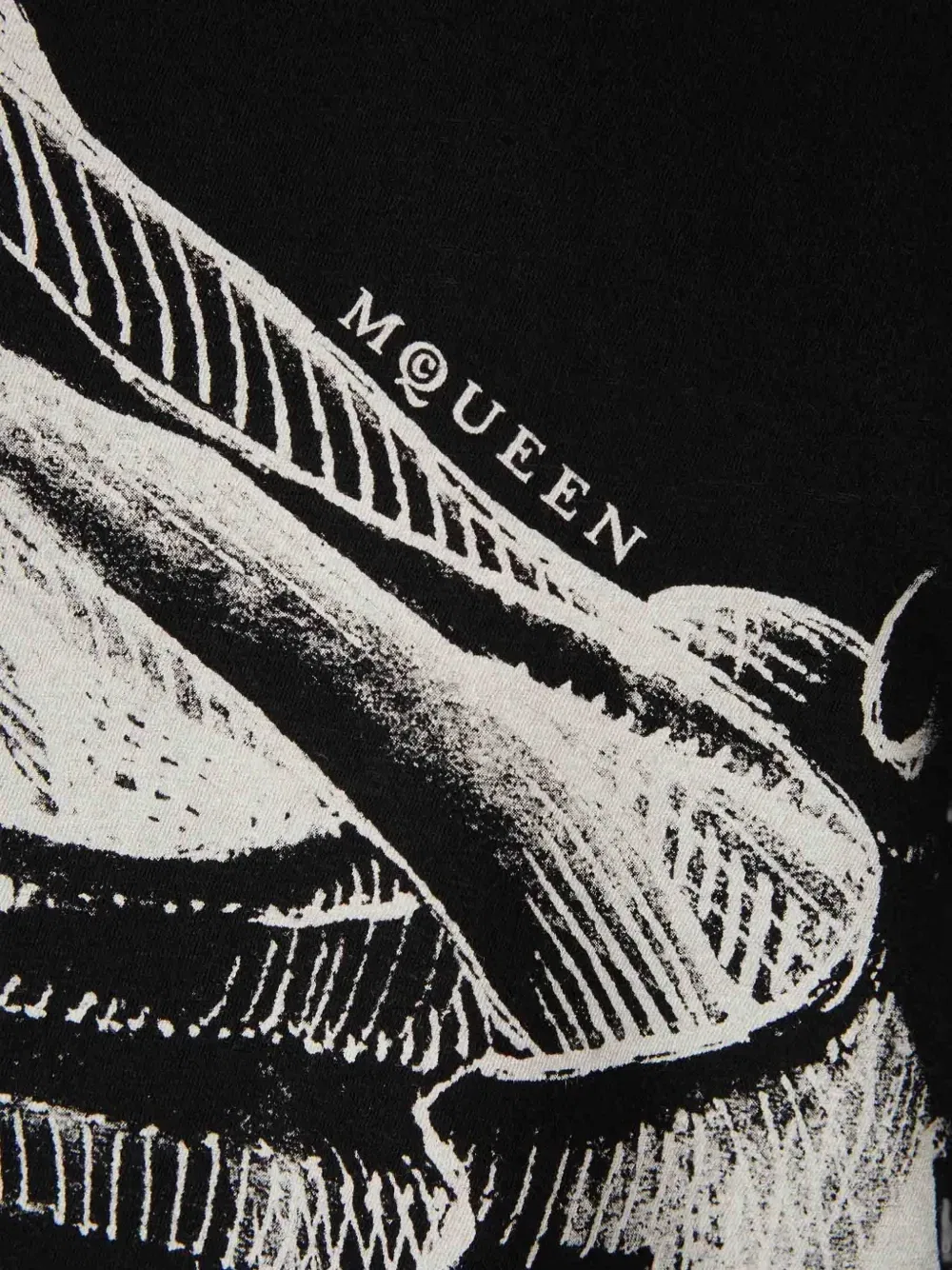 Футболка с анатомическим принтом Alexander Mcqueen, черный — фото 4
