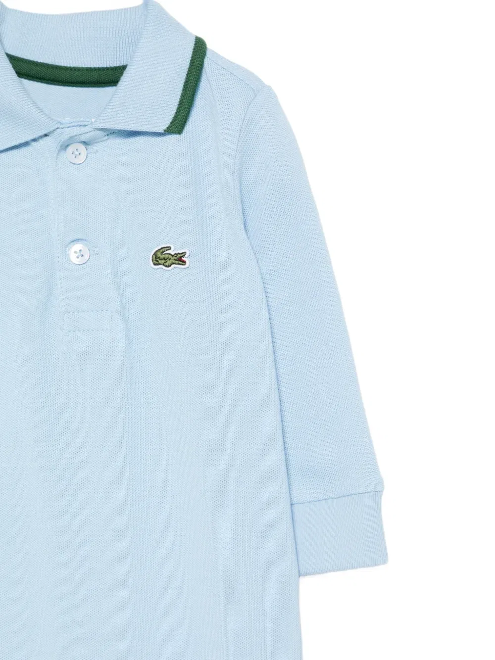 Комбинезон из ткани пике с нашивкой-логотипом Lacoste Kids, синий — фото 3
