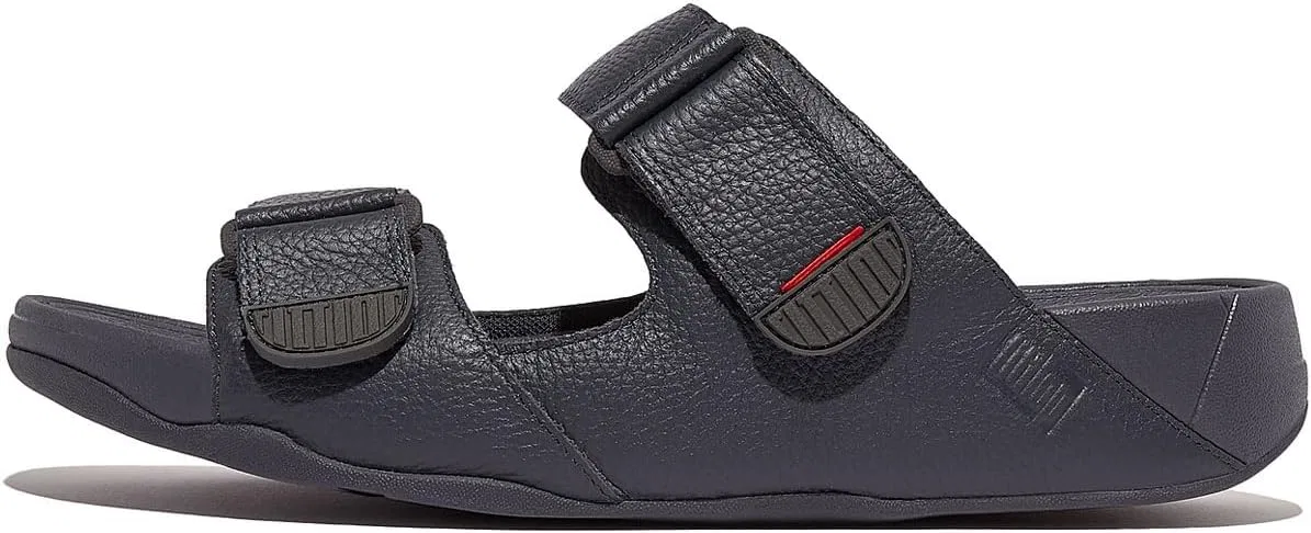 Мужские кожаные сандалии Fitflop Gogh Moc Slide, темно-синие, размер 33 EU