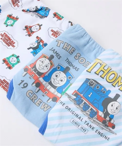 Детские тренировочные трусики с принтом, комплект из 3 шт, Thomas the Tank Engine QUNTSTYLE, Разноцветный — фото 4