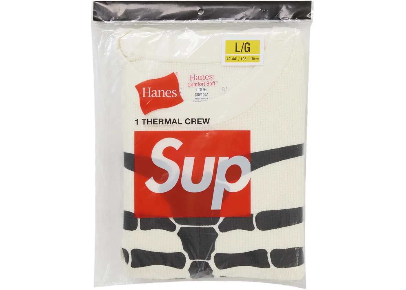 Мужской свитшот с принтом Bones Crew FW25 Supreme, White — фото 3