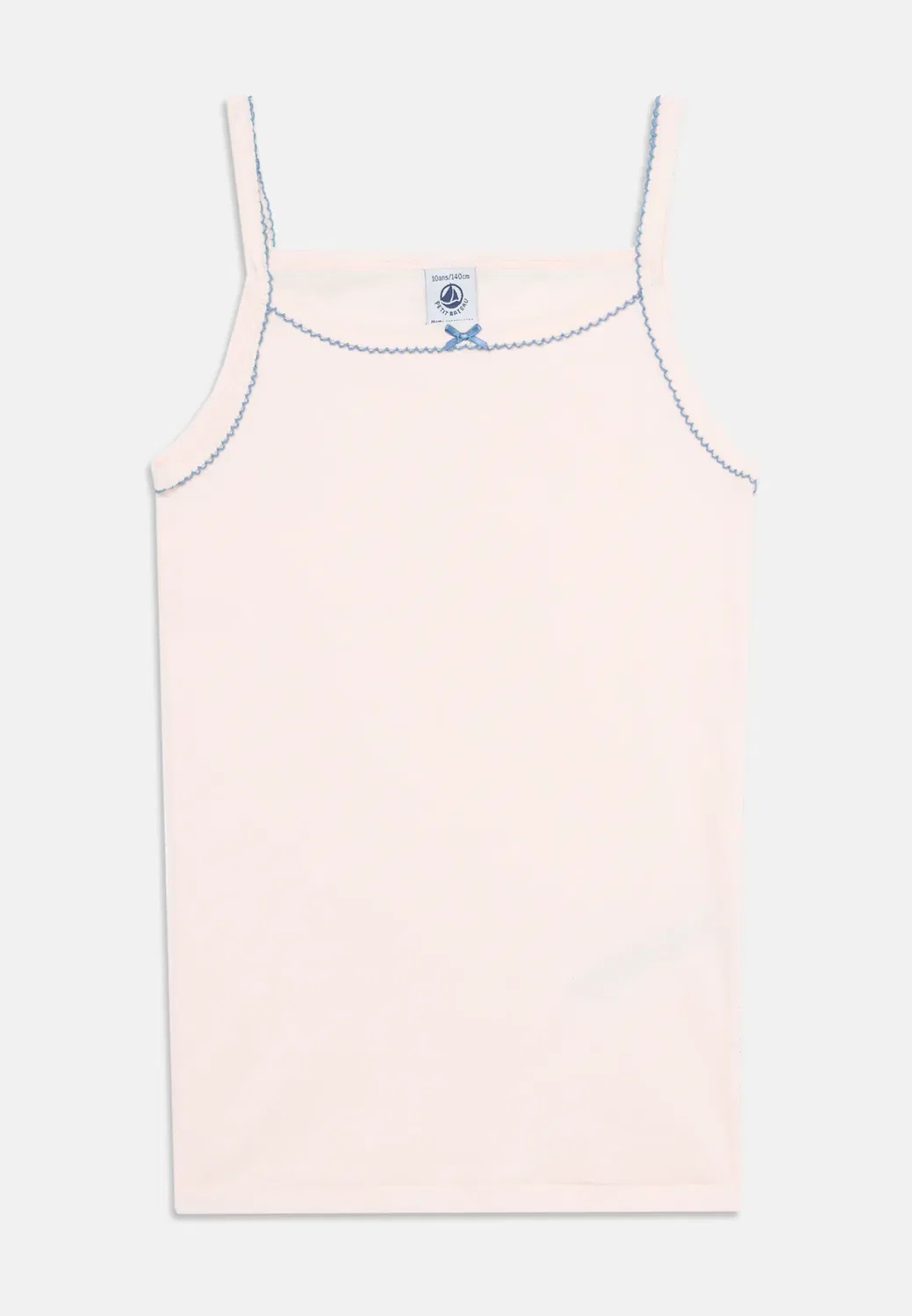 Сорочки-Бретели 2 шт. - майка Petit Bateau, Blue/Off-White — фото 3
