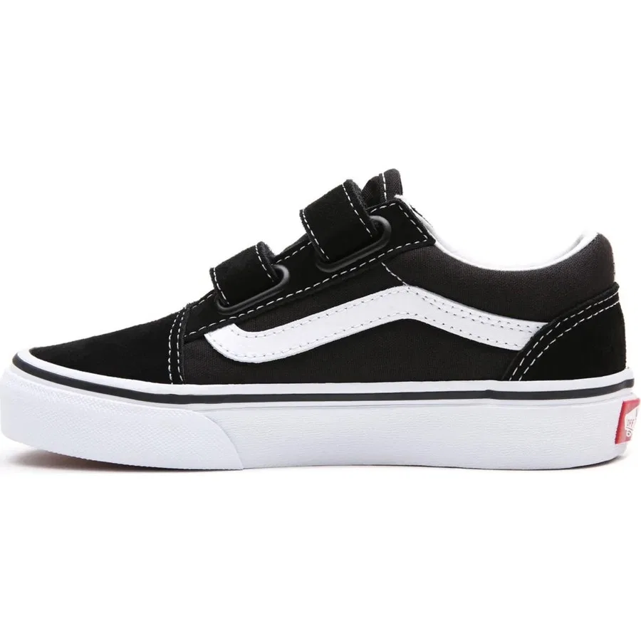 Детские кроссовки с классическим дизайном Vans UY Old Skool V, Черный — фото 2