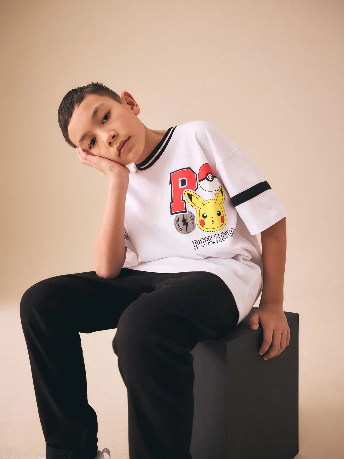 Футболка с принтом Pokémon, White Varsity Next, белый — фото 2