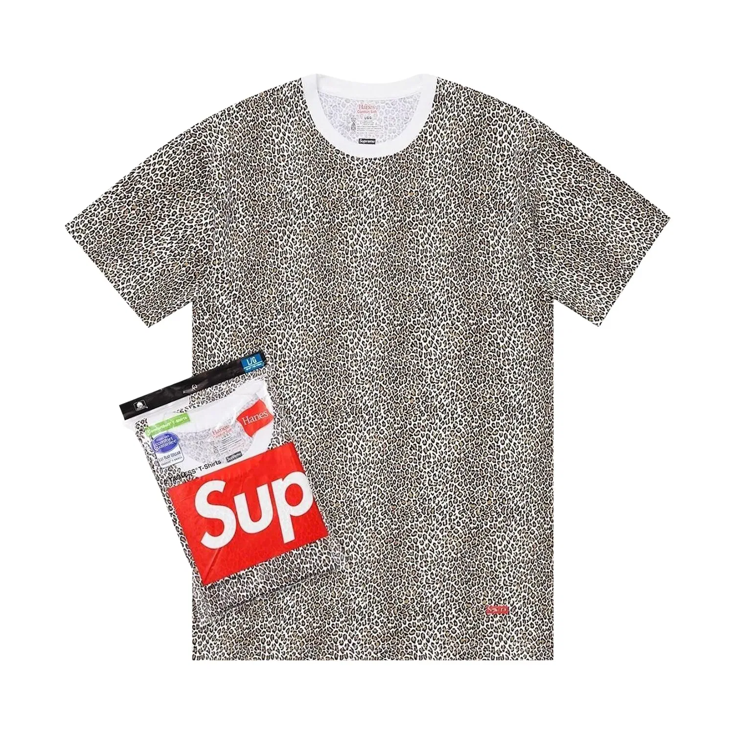 Футболки Supreme x Hanes с принтом (2 шт.), мультиколор