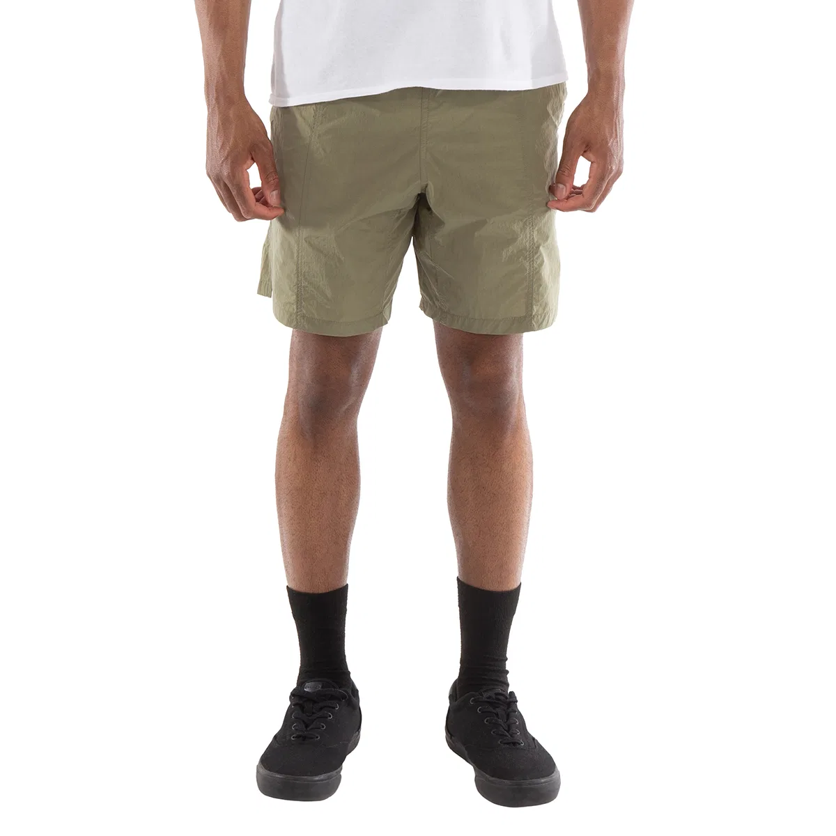 Плавки из нейлона с канвасом Nylon Canvas Swim Shorts Ami Paris, Green