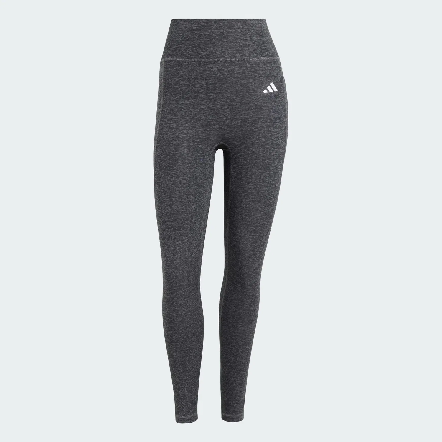 Женские леггинсы с высоким поясом Optime Essentials Workout Heather 7/8-Leggings Adidas, Grau — фото 2