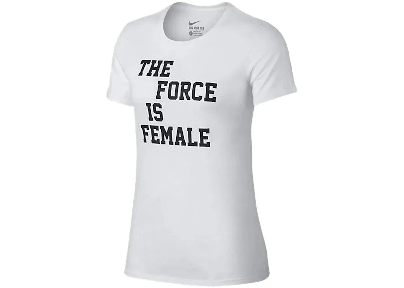 Женская футболка с принтом Nike Sportswear Force Is Female Tee, White