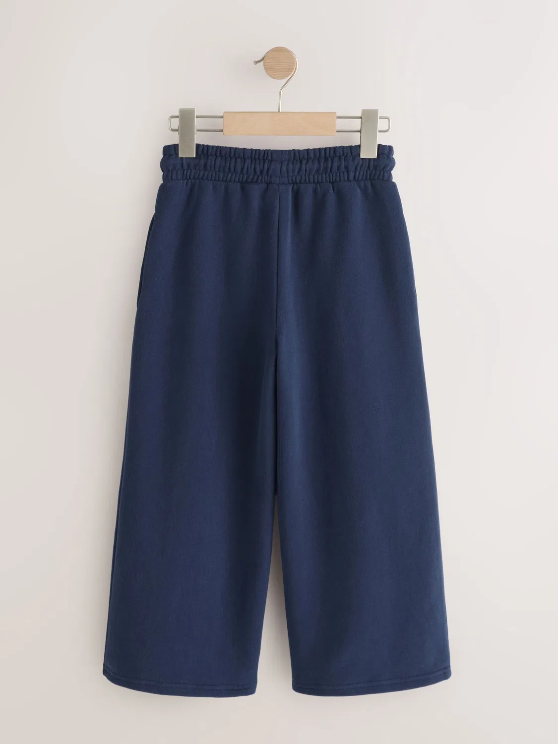 Джоггеры широкие, модель Navy Blue Wide Leg Joggers Next, темно-синий — фото 2