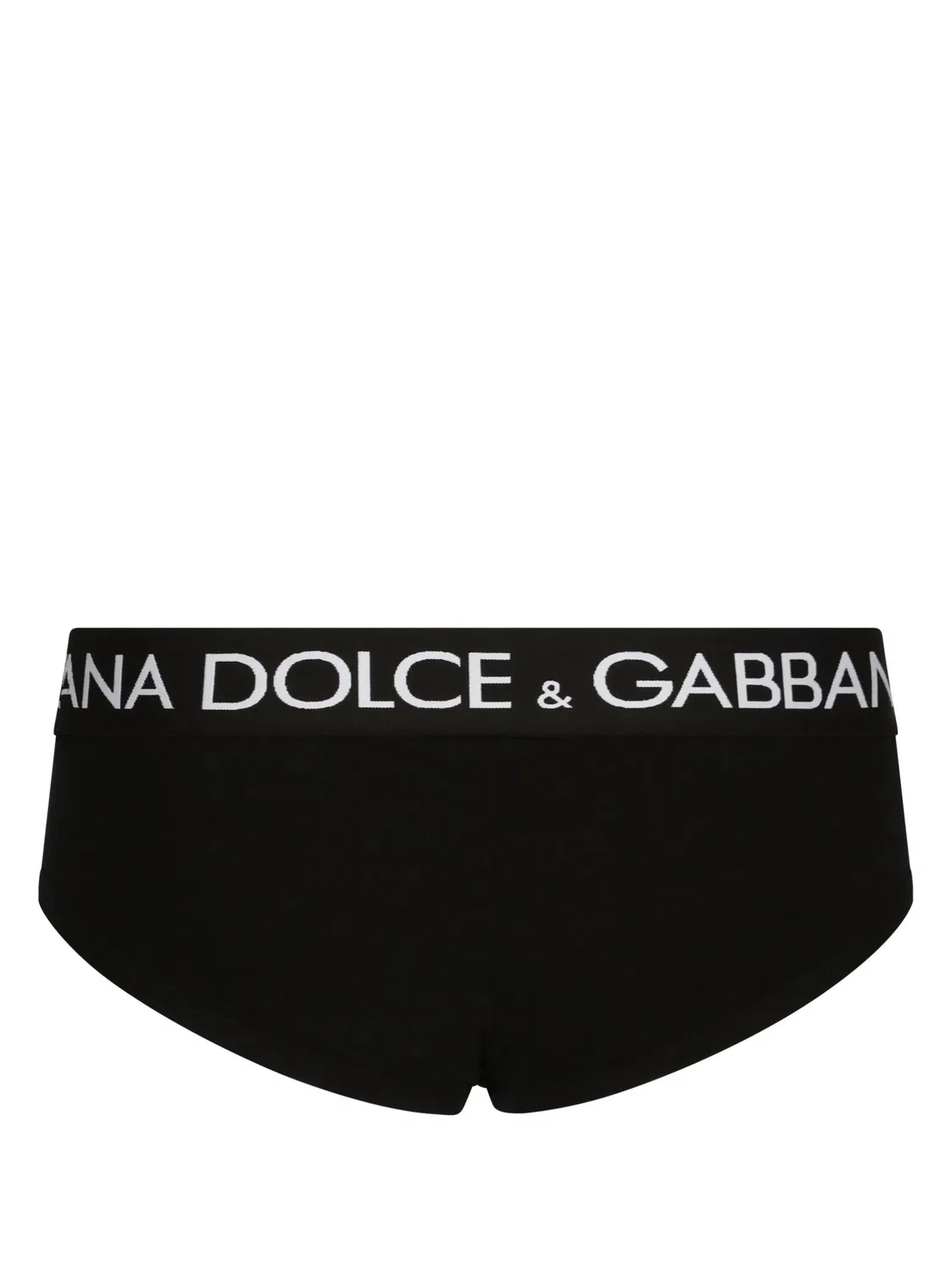 Трусы-брифы хлопковые с логотипом Dolce & Gabbana, черный — фото 3