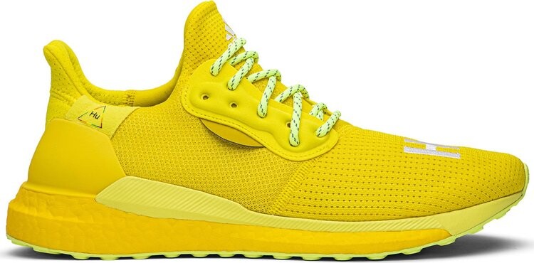 

Кроссовки Adidas Pharrell x Solar Hu Glide 'Bright Yellow', желтый