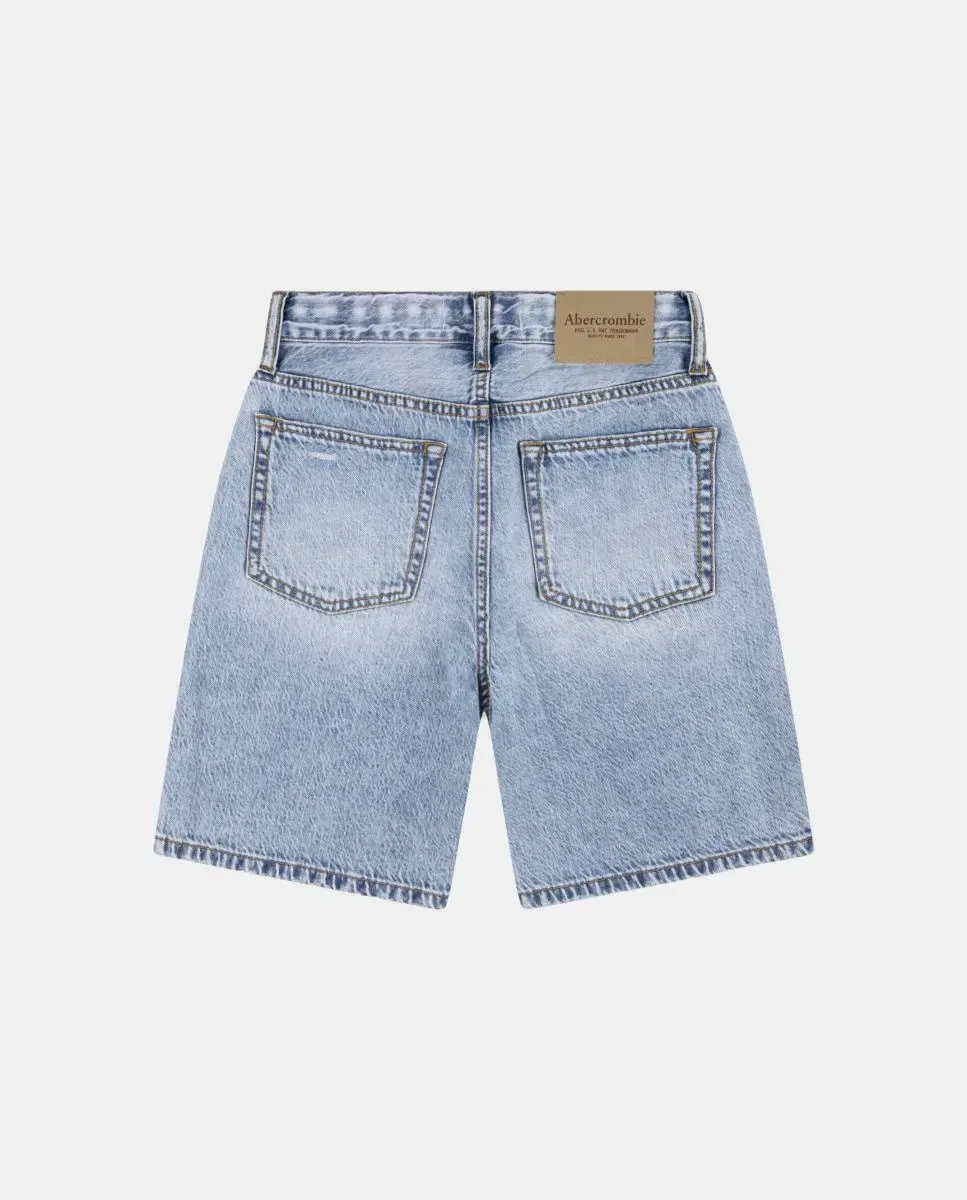 Детские шорты джинсовые Abercrombie Kids, Azul — фото 2