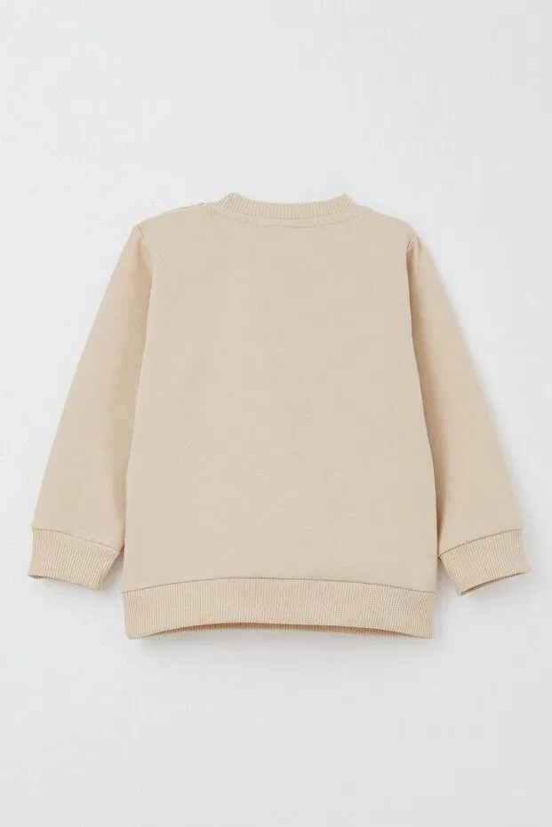 Детский спортивный комплект для мальчиков с принтом Puppy Embroidery Breeze, Beige — фото 4