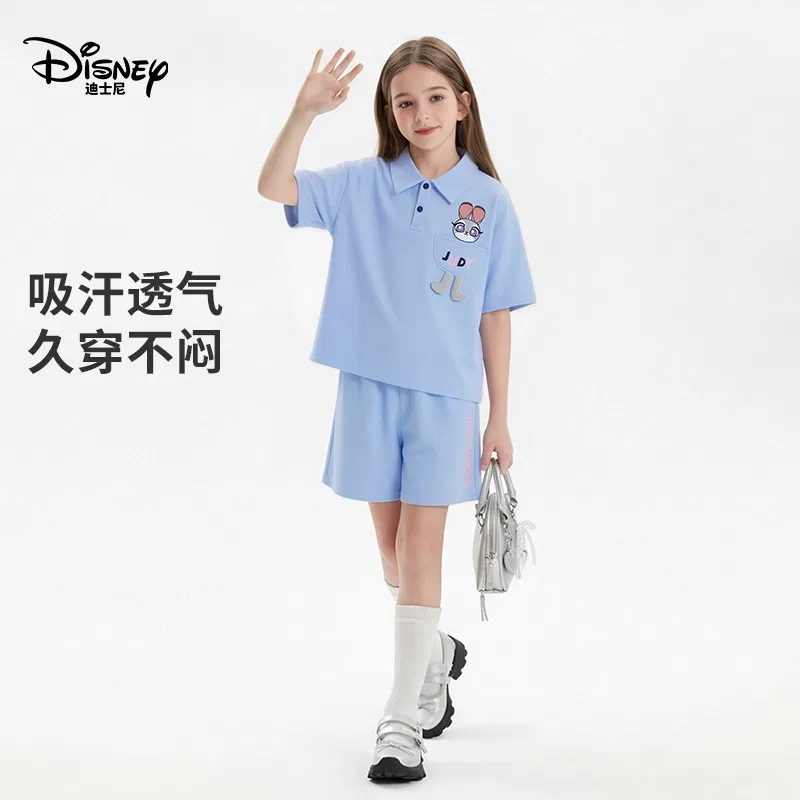 Детский спортивный костюм с отложным воротником, Disney, Blue — фото 4