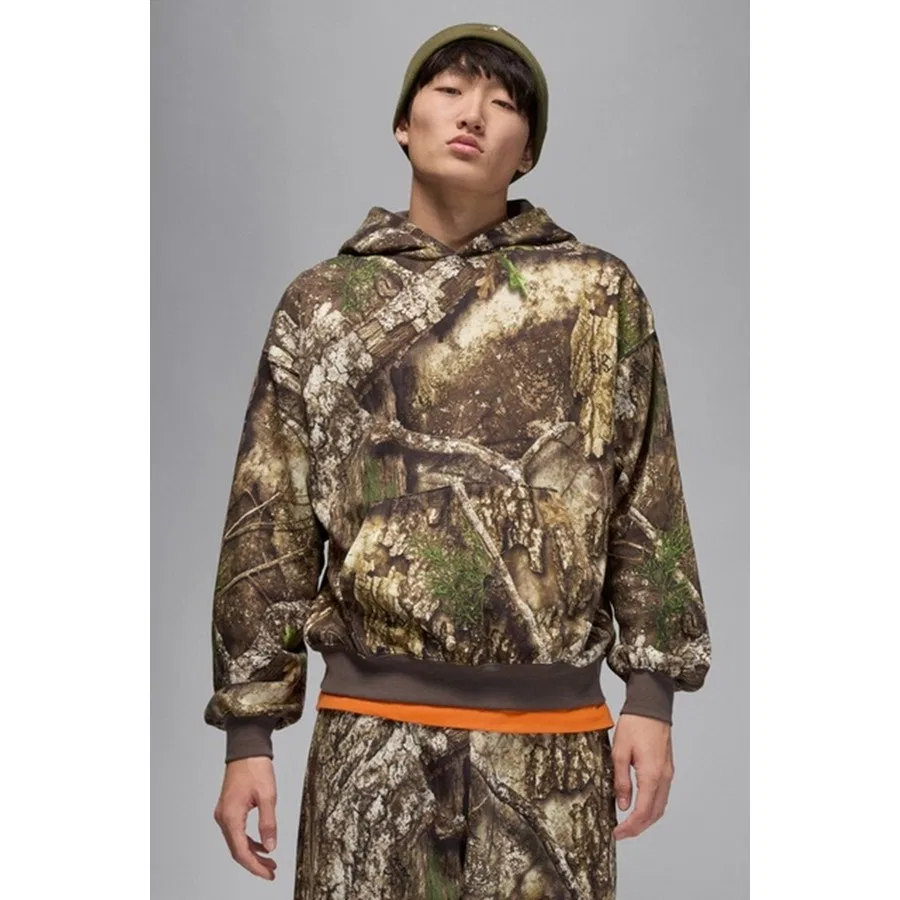 Свитшот мужской с капюшоном Jordan Brooklyn Fleece Pullover Nike, Зеленый
