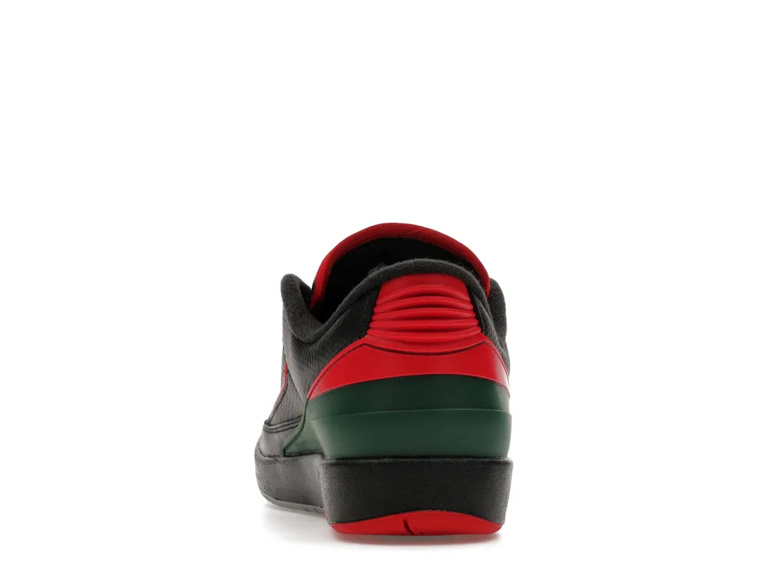 Детские кроссовки Lifestyle Jordan 2 Retro Low Jordan, Black/Fire Red/Cement Grey — фото 4