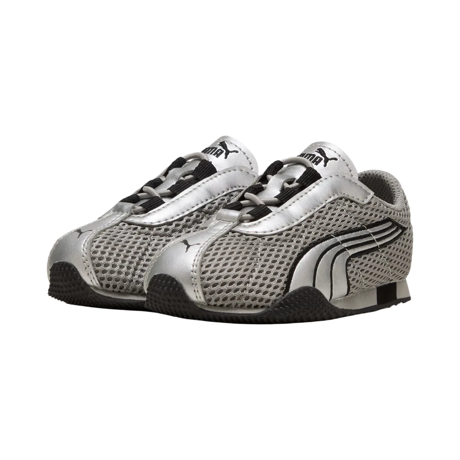 Детские кроссовки для малышей с дышащим верхом PUMA, Gray/Silver — фото 4