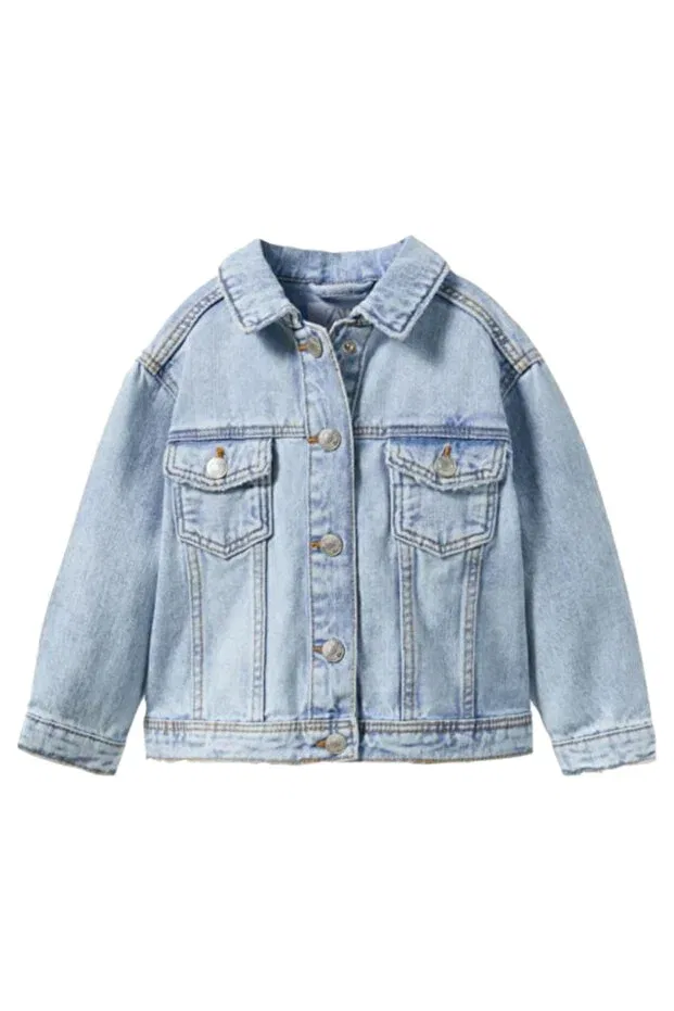 Детский джинсовый жакет для девочек Hepiyo Kids, Blue