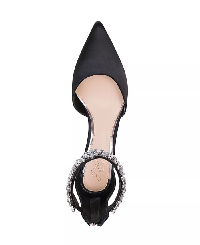 Женские вечерние туфли-лодочки Robles Kitten Heel Jewel Badgley Mischka, черный — фото 4
