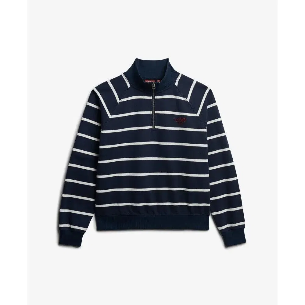 Женский свитшот с длинным рукавом Ath Henley Superdry, Blau
