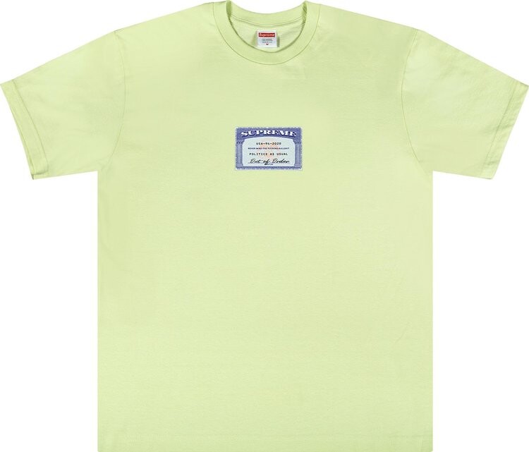 

Футболка Supreme Social Tee 'Pale Mint', зеленый