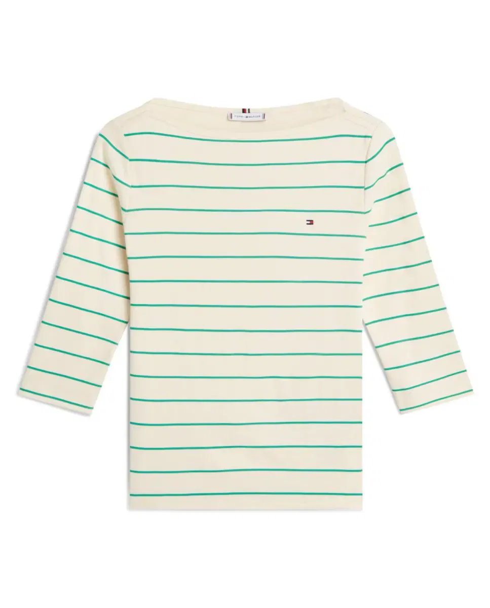Женская футболка с длинным рукавом Tommy Hilfiger, Verde Claro — фото 4