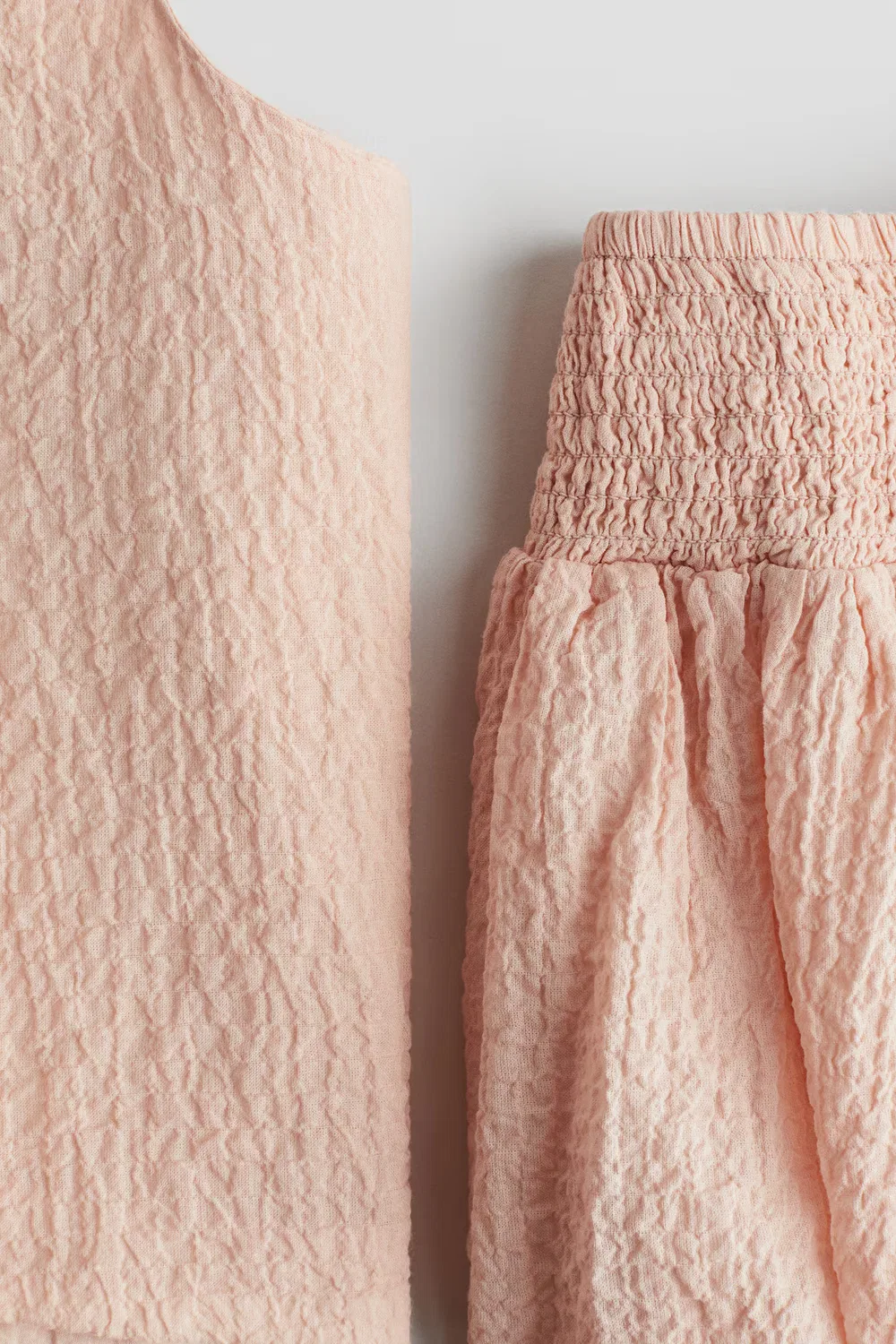 Комплект из 2 предметов из хлопчатобумажной ткани сирсакер H&M, Hellrosa — фото 3