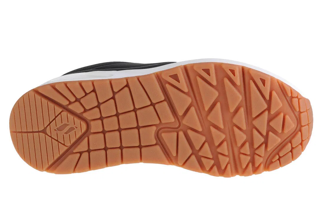 Детские кроссовки для девочек с технологией Air-Cooled Memory Foam Skechers Uno Stand On Air, Schwarz — фото 4