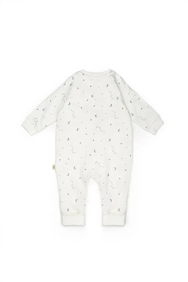 Детский комбинезон с длинным рукавом Babycosy Organic Wear, Ecru — фото 3