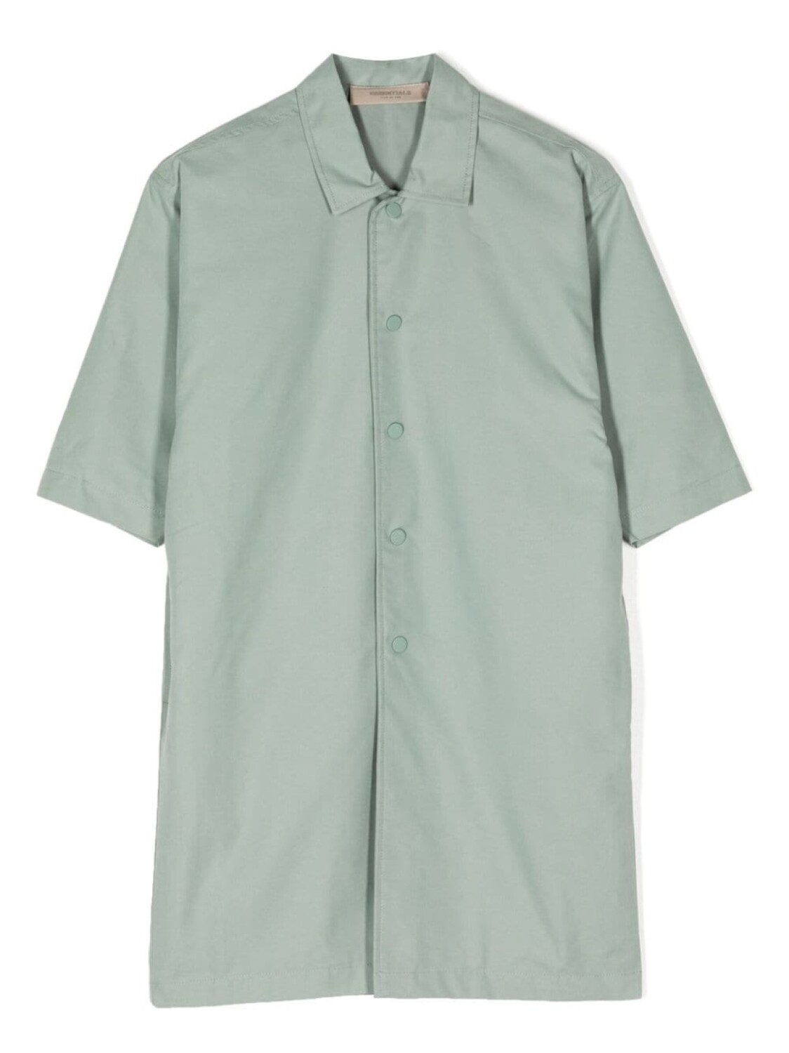 

FEAR OF GOD ESSENTIALS KIDS куртка-рубашка на пуговицах с тисненым логотипом, синий