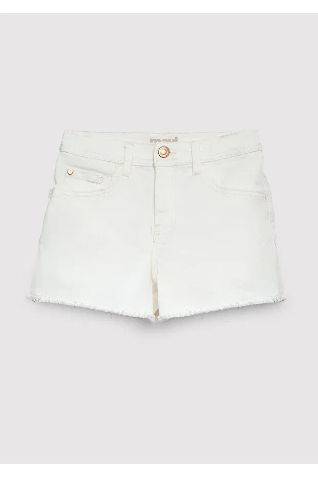 Детские шорты для девочек джинсовые Melora Ecru Jean Mavi, Blue — фото 2