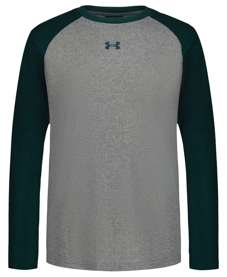 Футболка спортивная с регланом и длинным рукавом Under Armour, Clay Green Heather