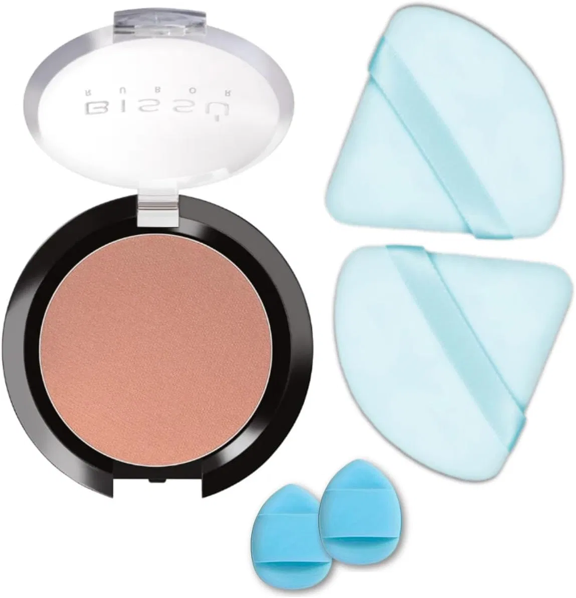 Румяна Beetbul Bissu Blush 4 г + 2 вельветовых и 2 спонжа, оттенок 01 Самрон