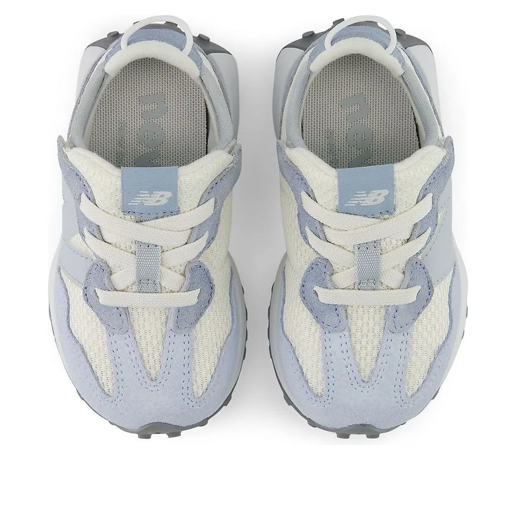 Детские кроссовки с текстильным верхом 327 'Snow Gray Light Zinc Blue' New Balance, Snow Gray/Light Zinc Blue — фото 3