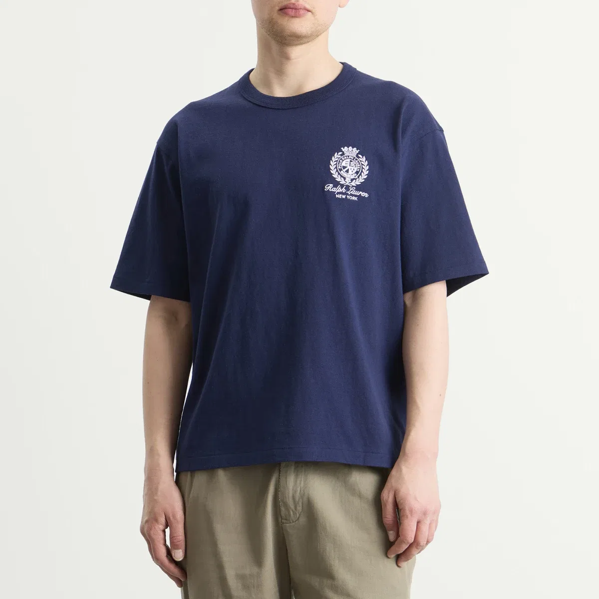 Футболка с принтом Crest Logo Polo Ralph Lauren, Newport Navy — фото 2