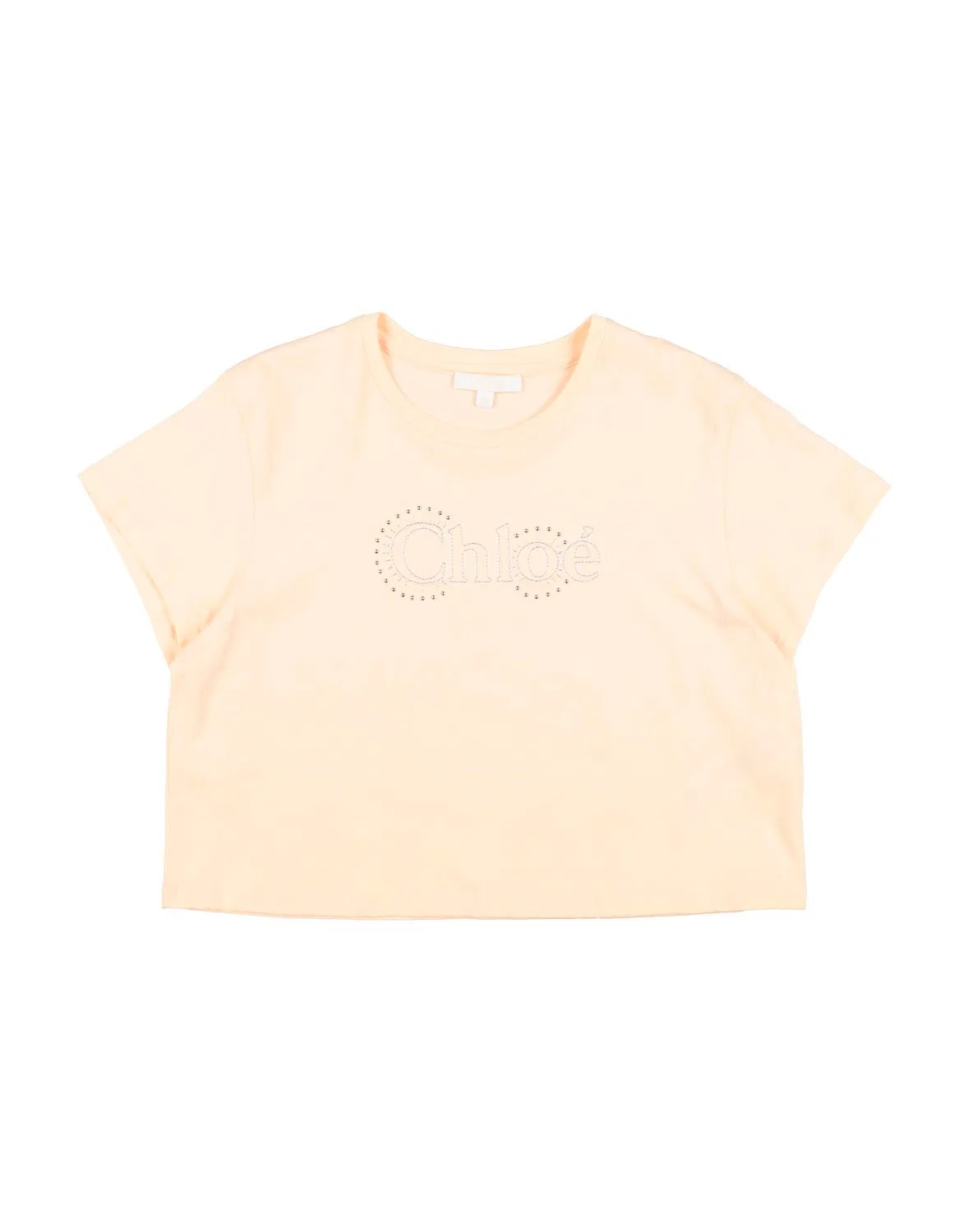 Детская футболка для девочек с вышивкой Chloé, Light Pink
