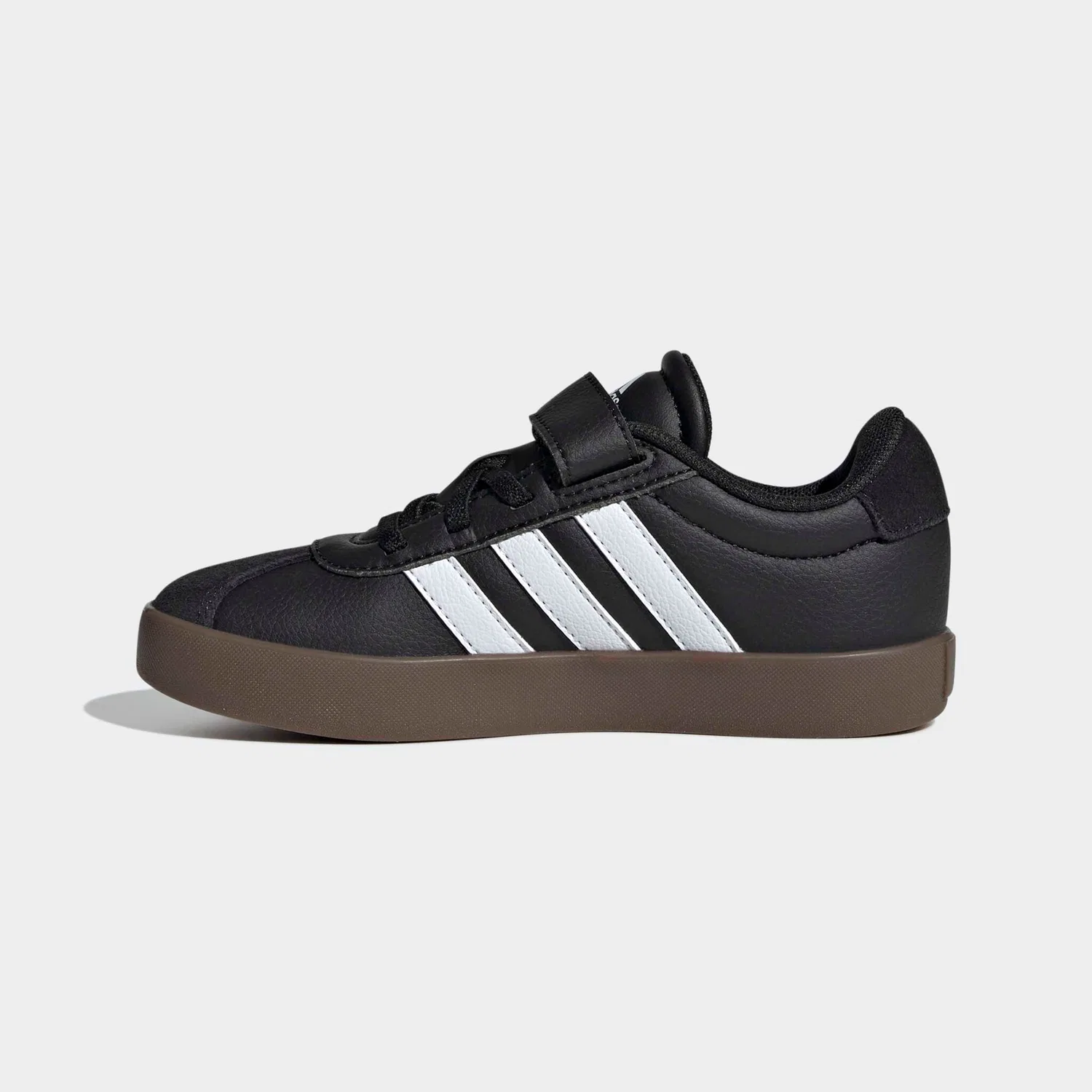 Детские спортивные кроссовки в стиле скейт Adidas Sportswear, Black/White — фото 3