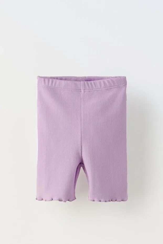 Детские леггинсы для девочек рифленые Hepbaby, Lilac
