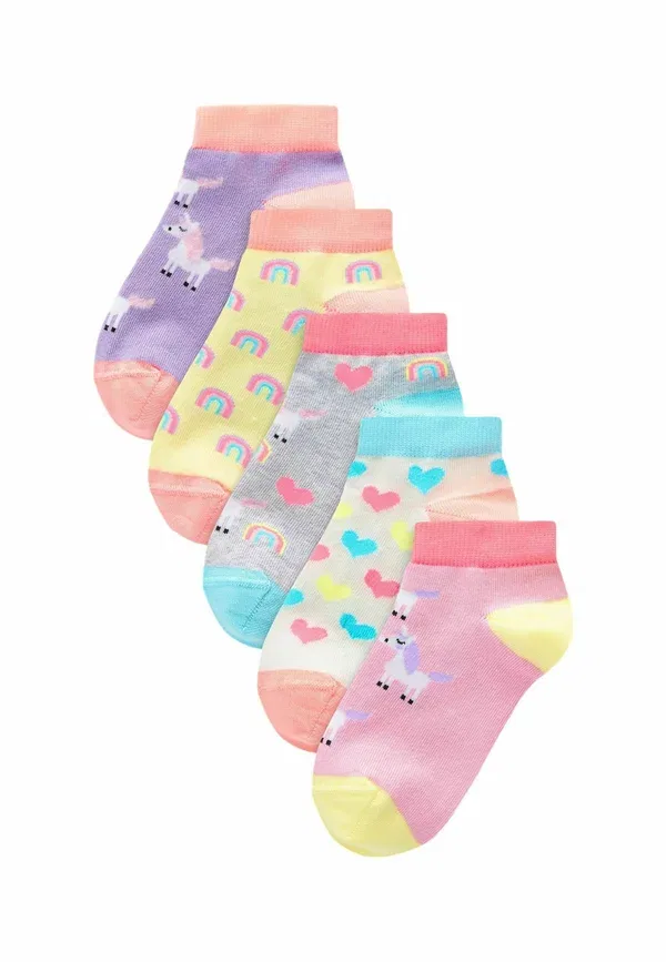Носки с единорогом Unicorn character 5 pack Next, pink, grey, purple, фиолетовый/розовый/серый