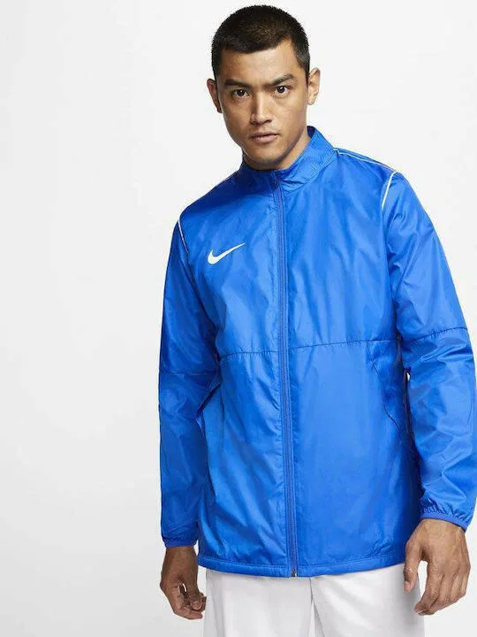 Мужская дождевая куртка Park 20 Rain Jacket Nike, Konigsblau Weiss — фото 3