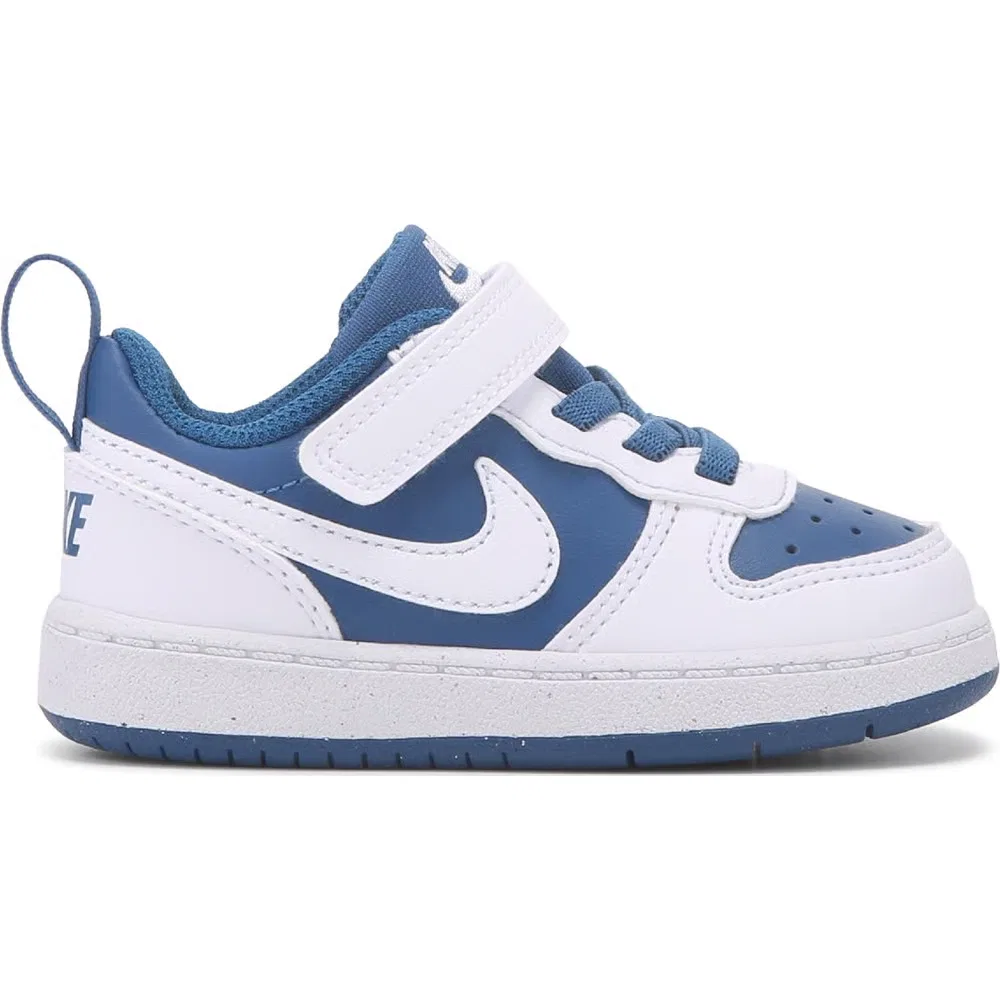 Детские кроссовки Kids' court borough low recraft для малышей Nike, White/Blue — фото 2