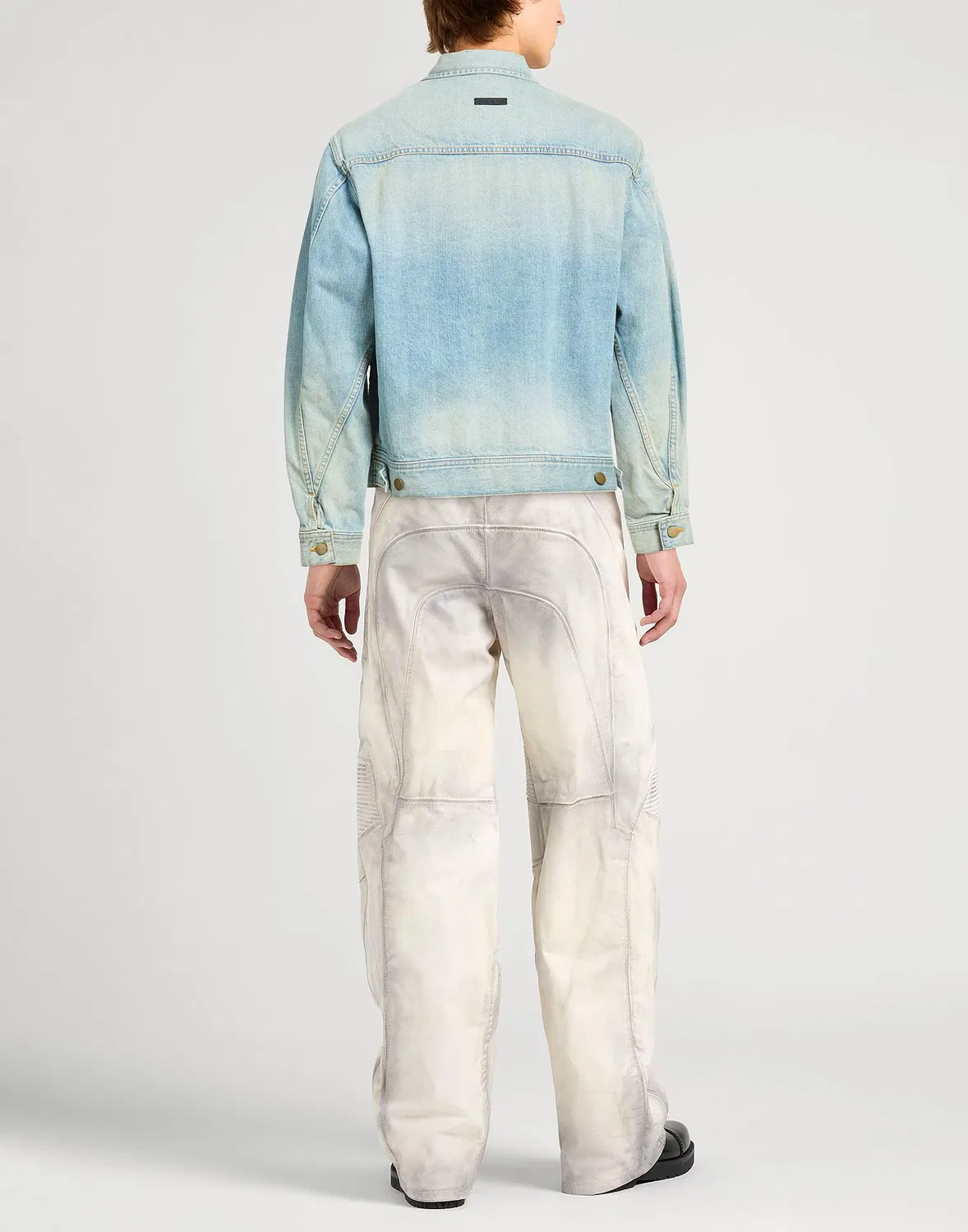 Мужская джинсовая куртка средняя стирка Fear of God, синий — фото 3