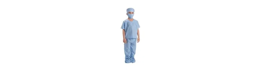 Детский костюм врача с шапочкой и маской Dress Up America, Blue — фото 3