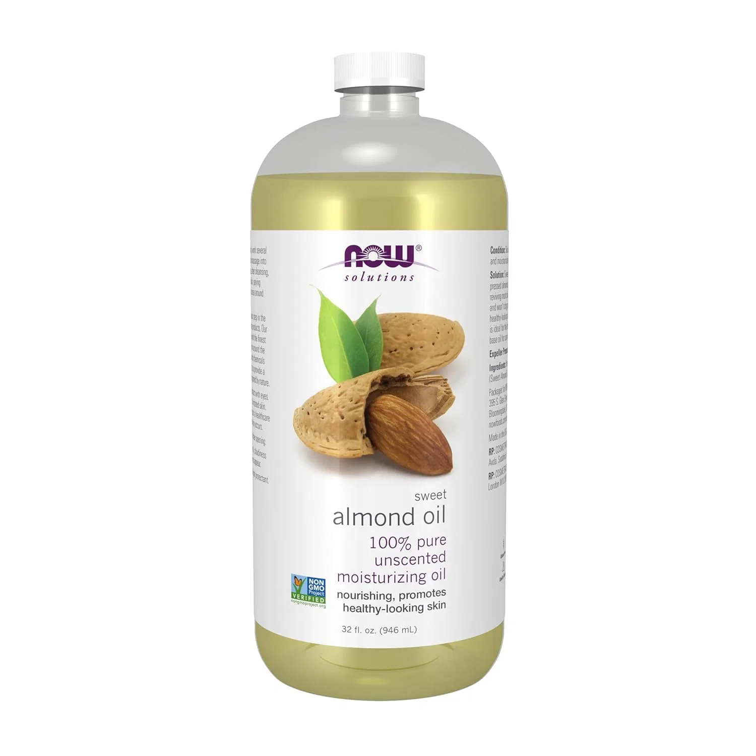 Масло для тела Almond Oil, NOW, 946.35 мл