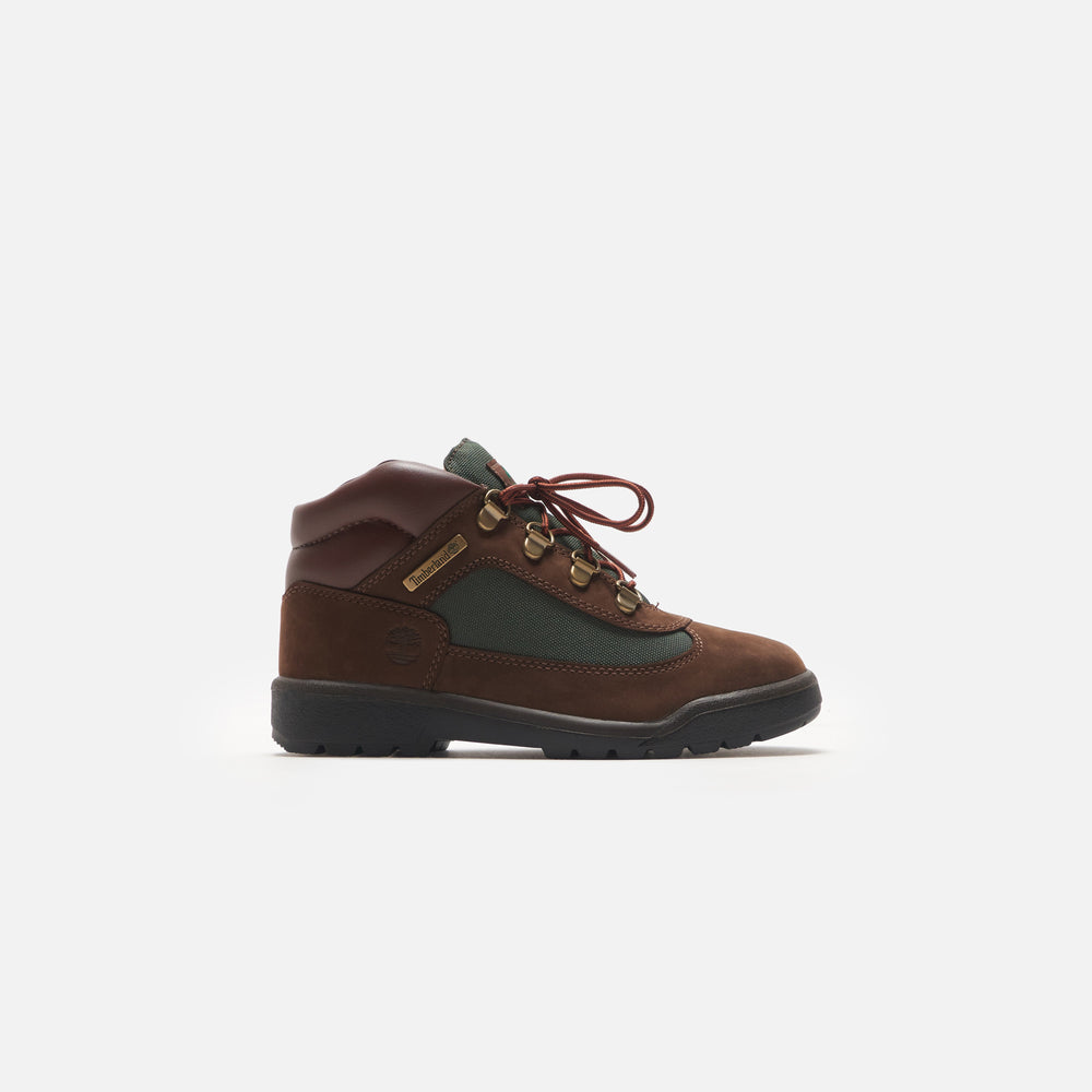 

Ботинки Timberland Junior Field Boot Mid, цвет Brown Nubuck/Olive Green