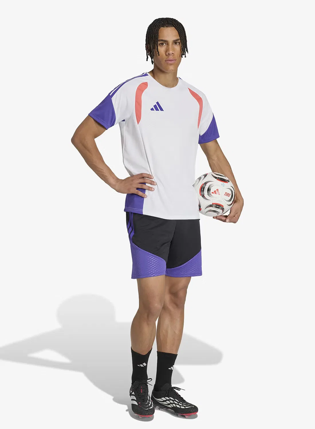 Шорты тренировочные футбольные Tiro 26 Adidas, черный — фото 4